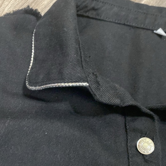 Jean jacket with chain fringe Size 2x - Picture 3 of 11